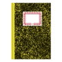 Dohe Cuaderno de cuentas corrientes Cartone 100 hojas numeradas amarillo