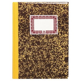 Dohe Cuaderno de cuentas corrientes Cartone 100 hojas numeradas amarillo