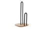 DKD Home Decor Portarrollos de Acero y Bambú Negro