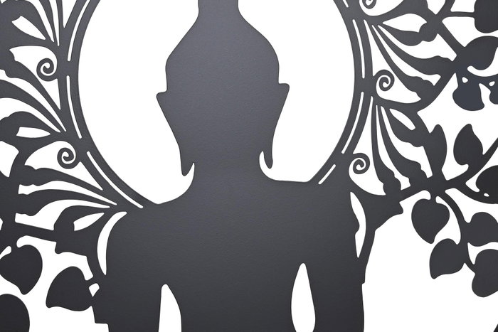 DKD Home Decor Decoración de Pared Metal Buda 60x60 cm Surtido de 2 DKD Home Decor Decoración de Pared Metal Buda 60x60 cm Surtido de 2