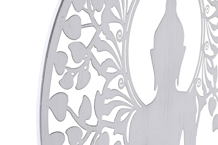 DKD Home Decor Decoración de Pared Metal Buda 60x60 cm Surtido de 2 DKD Home Decor Decoración de Pared Metal Buda 60x60 cm Surtido de 2