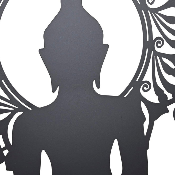 DKD Home Decor Decoración de Pared Metal Buda 60x60 cm Surtido de 2 DKD Home Decor Decoración de Pared Metal Buda 60x60 cm Surtido de 2