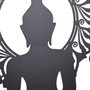 DKD Home Decor Decoración de Pared Metal Buda 60x60 cm Surtido de 2
