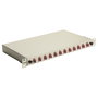 EQUIP Panel de empalme de fibra óptica 12 puertos LC-Duplex OM4 1U Gris
