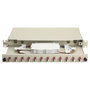 EQUIP Panel de empalme de fibra óptica 12 puertos LC-Duplex OM4 1U Gris