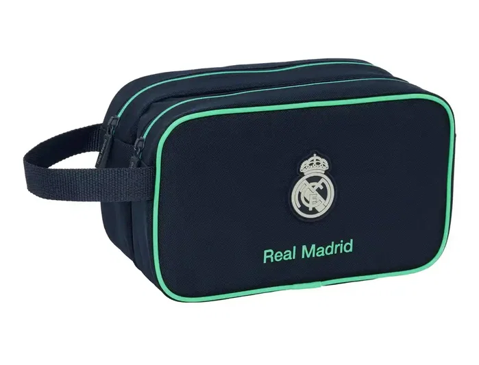 Safta Neceser Real Madrid 2ª Equipación 25/26 con 2 Cremalleras