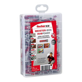 Fischer Meister-Box - Surtido de tacos DuoPower universales 132 piezas