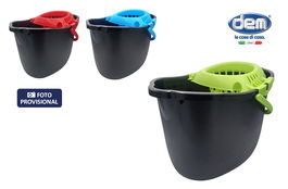 Inde Cubo 13L Reciclado con Escurridor, Colores Surtidos, 27 cm Ancho x 28 cm Alto x 35.5 cm Largo (12 Unidades)