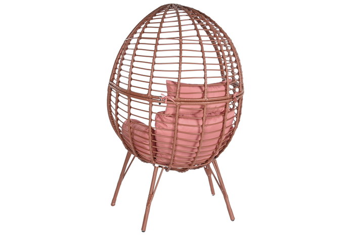 DKD Home Decor Sillón Terraza Y Jardín Terracota Blanco 65 x 151 x 90 cm DKD Home Decor Sillón Terraza Y Jardín Terracota Blanco 65 x 151 x 90 cm