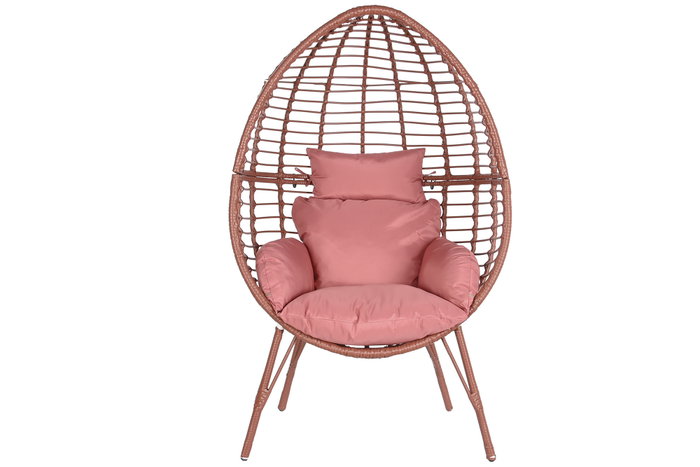 DKD Home Decor Sillón Terraza Y Jardín Terracota Blanco 65 x 151 x 90 cm DKD Home Decor Sillón Terraza Y Jardín Terracota Blanco 65 x 151 x 90 cm