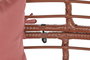DKD Home Decor Sillón Terraza Y Jardín Terracota Blanco 65 x 151 x 90 cm