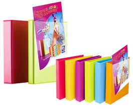 Carpeta Canguro Iberplas Pvc Fun Color A4 4 An.Mixtas 25Mm Col.Surt. (Set de 6)