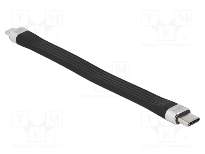 DeLOCK Cable USB 2.0 FPC de USB Type-C™ a Micro-B 13,5 cm PD 3 A Negro, Plata DeLOCK Cable USB 2.0 FPC de USB Type-C™ a Micro-B 13,5 cm PD 3 A Negro, Plata