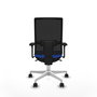 PIQUERAS Y CRESPO Silla de oficina Horna Azul y Negro con Brazos 3D