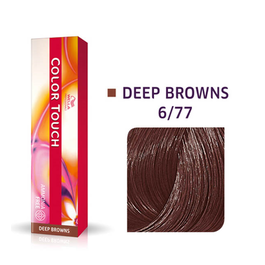 Color Touch, Sin amoníaco, Tinte de cabello semipermanente, 6/77 Deep Brown, 60 ml
