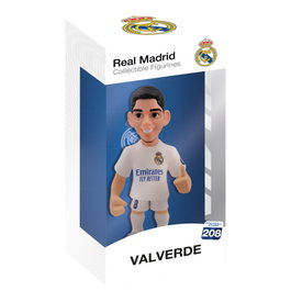 Minix Figura de Colección Federico Valverde Nº 8 Real Madrid Oficial con Caja de Exhibición, 12 cm