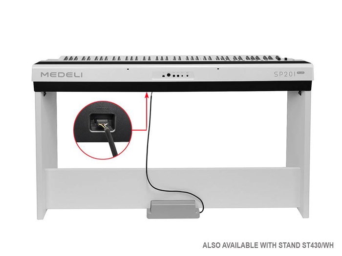 Piano de Escenario Medeli 88 Teclas Sp201+/Wh