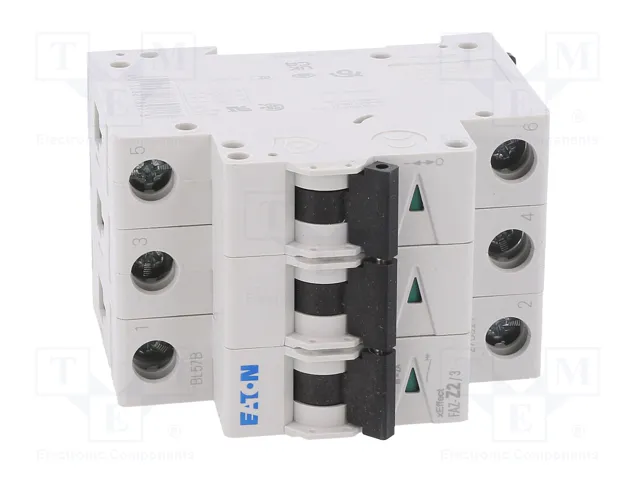 EATON ELECTRIC Interruptor magnetotérmico FAZ-Z2/3 2A 3 polos 10kA