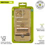 Muvit Funda Shockproof iPhone - Fabricada con Material 100% Reciclado - Protección Contra Caídas de 2 m - Acceso Total a Puertos y Cámara - Eco-Packaging