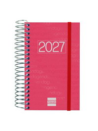 Finocam Agenda Anual 2027 Espiral Basic Rojo
