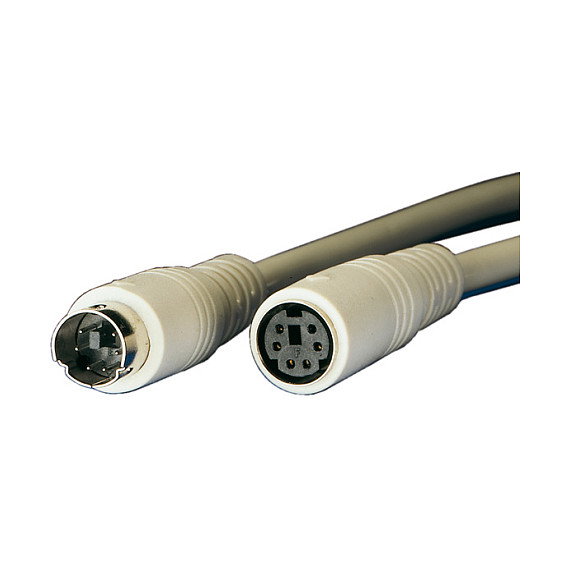 ROLINE Cable PS/2 de 10 m, Mini-DIN Macho a Hembra, Gris ROLINE Cable PS/2 de 10 m, Mini-DIN Macho a Hembra, Gris
