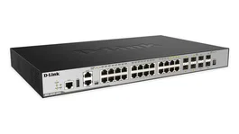 D-Link DGS-3630-28TC Conmutador L3 Gestionado con 20 Puertos Gigabit, 4 Combo SFP y 4 Puertos 10G SFP+