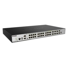 D-Link DGS-3630-28TC Conmutador L3 Gestionado con 20 Puertos Gigabit, 4 Combo SFP y 4 Puertos 10G SFP+