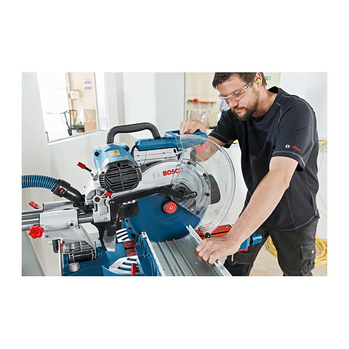 Bosch GCM 12 SDE Sierra de Inglete Deslizante para Paneles 1800W, Corte 85 x 370mm, 4000 RPM