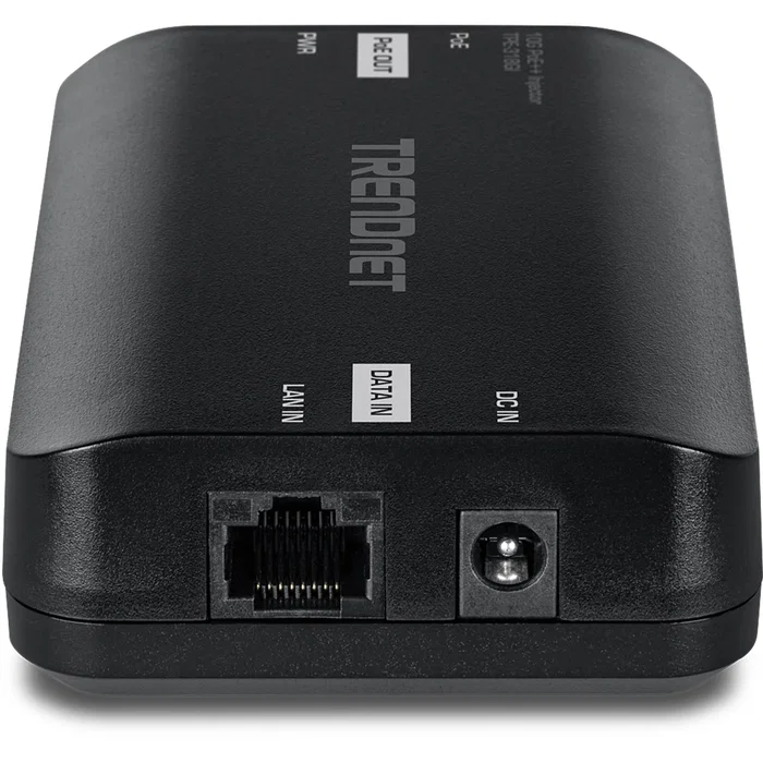 Trendnet TPE-318GI Adaptador e Inyector PoE++ (4PPoE) 90W, 10 Gigabit Ethernet, 2500/10000 Mbit/s, Compatible Cat5e/Cat6/Cat6a, Negro
