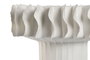 DKD Home Decor Centro de Mesa Cerámica Ondas Blanco