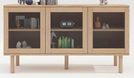 DKD Home Decor Buffet KITH Natural con Cristal