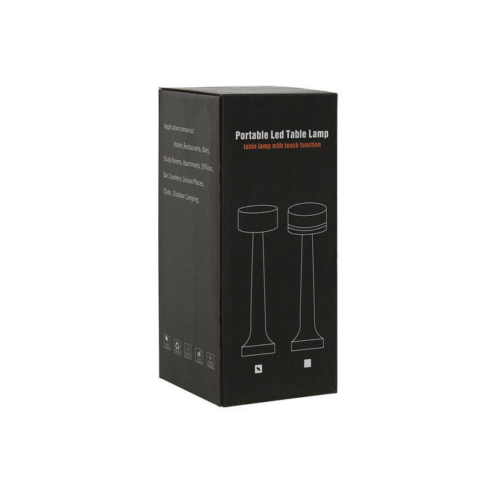 DKD Home Decor Lámpara de Sobremesa LED Táctil de Metal, Surtido de 2 Unidades (Blanco y Negro) extra_attributes.detalle_1: TACTIL, extra_attributes.detalle_4: RECARGABLE, extra_attributes.detalle_3: 3 NIVELES BRILLO