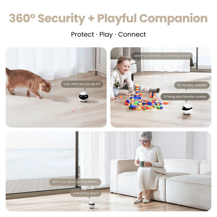 Enabot EBO Air 2 FamilyBot Robot 2K Rosa