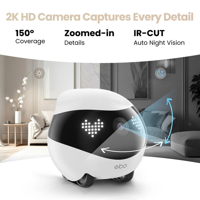 Enabot EBO Air 2 FamilyBot Robot 2K Rosa