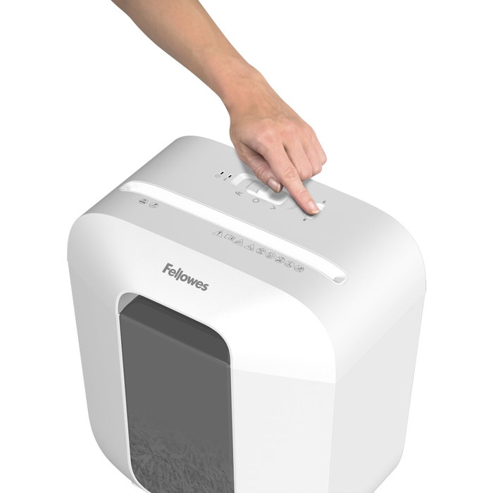 Fellowes LX25 Blanca Destructora de Documentos de 6 Hojas Fellowes LX25 Blanca Destructora de Documentos de 6 Hojas