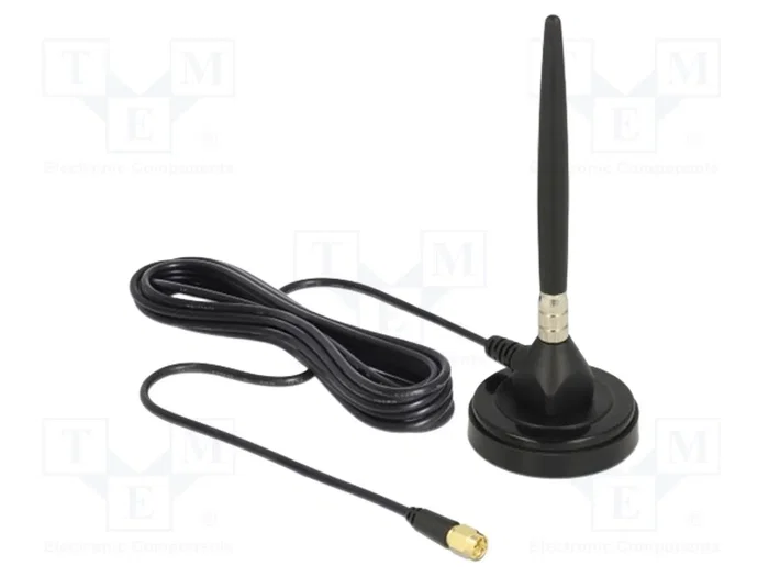 DeLOCK Antena GSM 3 dBi con Conector SMA y Cable de 3 m Negro DeLOCK Antena GSM 3 dBi con Conector SMA y Cable de 3 m Negro