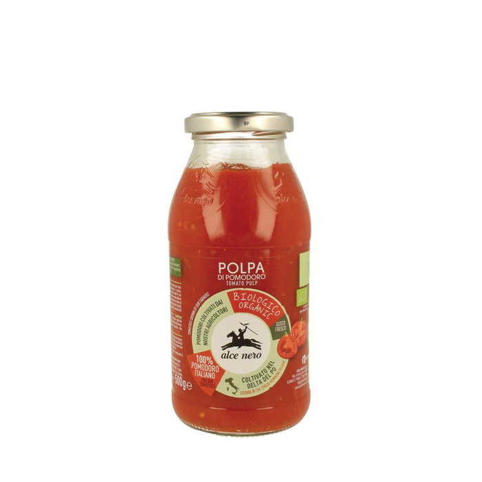ALCE NERO Tomate con pulpa triturado BIO 500g ALCE NERO Tomate con pulpa triturado BIO 500g