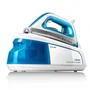 Haeger SG-22W.002A Estación de Plancha de Vapor 2250W con Suela de Cerámica, 1.2L, Vapor 120g/min, Color Azul y Blanco