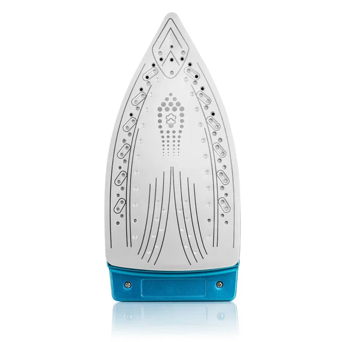 Haeger SG-22W.002A Estación de Plancha de Vapor 2250W con Suela de Cerámica, 1.2L, Vapor 120g/min, Color Azul y Blanco