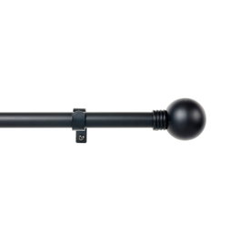 Cintacor Kit barra cortina anillo negro extensible 160 - 300 cm
