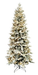 DKD Home Decor Árbol LED Nevado 180x90x90 cm con 180 LED