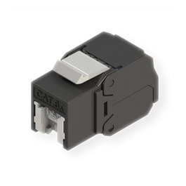 ROLINE Keystone Cat.6A RJ-45 sin blindar, negro y gris