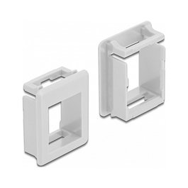 DeLOCK Soporte Keystone para carcasas blanco, 4 unidades