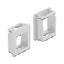 DeLOCK Soporte Keystone para carcasas blanco, 4 unidades