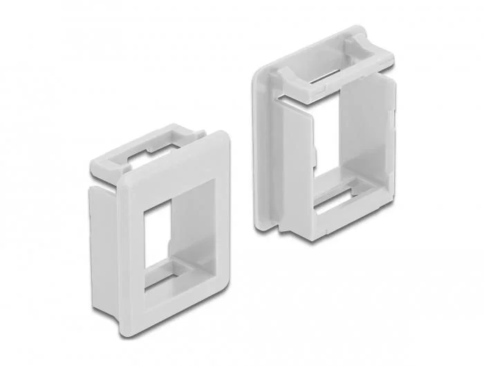 DeLOCK Soporte Keystone para carcasas blanco, 4 unidades