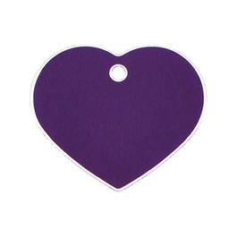 Placa identificativa para collar Imarc Heart Lila