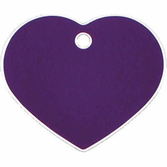 Placa identificativa para collar Imarc Heart Lila