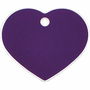 Placa identificativa para collar Imarc Heart Lila