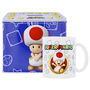 Nintendo Hucha y Taza Metálica de Cerámica de Toad Super Mario Bros