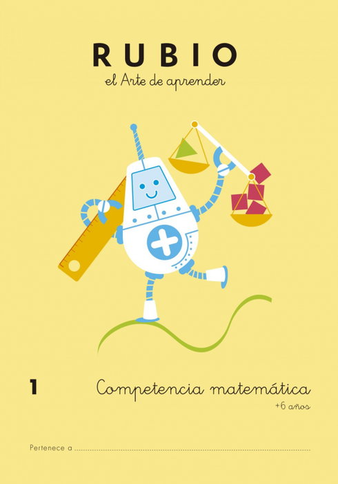 RUBIO Cuaderno A4 Competencia Matemáticas 1 (+6 años)